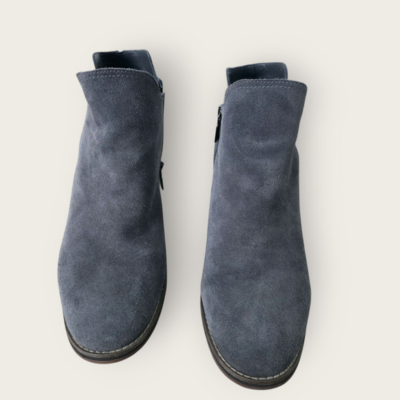 Blondo Gray Suede Round Toe Ankle Boots Shoes 10 M (B6241-635) - Picture 8 of 16